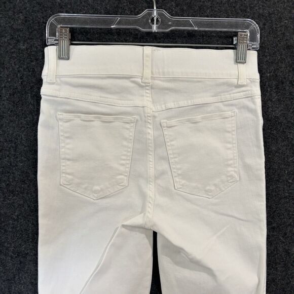 Spanx Skinny Jeans Womens Small White Ankle High Rise Tummy Shaping Pull On Pant - Picture 4 of 13